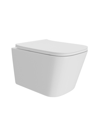 Унитаз подвесной Teymi Helmi T40310 белый с сиденьем микролифт безободковый смыв торнадо