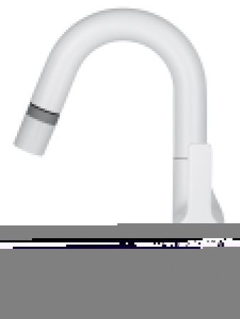 Смеситель Wonzon & Woghand WW-FE01L212-MW на раковину белый