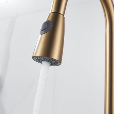 Смеситель для кухни Raffine F213G на мойку золото