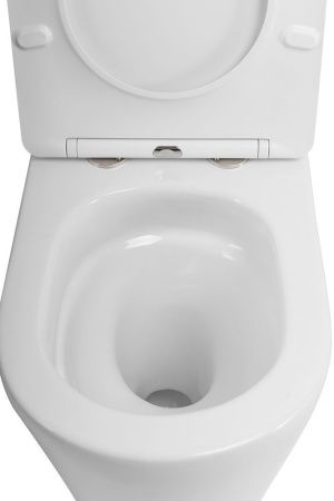 Унитаз напольный Art&Max Tito AM6088CPRVTSC белый с сиденьем микролифт смыв торнадо