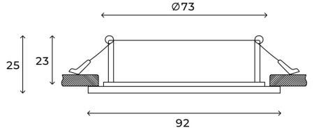 Светильник встраиваемый Hesby Lighting Eclipse (Ецлипсе) HSBL_0112