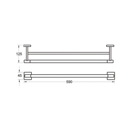 Полотенцедержатель Rose RG30H RG3027H