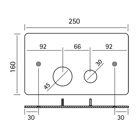 Клавиша смыва механическая Cisal Complementi ZA001760D1 цвет нержавеющая сталь