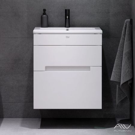 Тумба с раковиной Alavann Rita ALV0988000 60х50 подвесная цвет белый