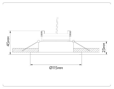 Светильник встраиваемый Ambrella Light GX Standard tech (ГКС Стандард тецх) TN51913