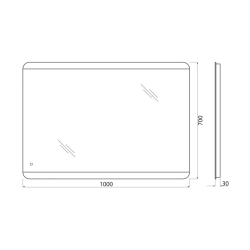 Зеркало BelBagno SPC-CEZ-1000-700-LED-TCH 100х70 - фото 5