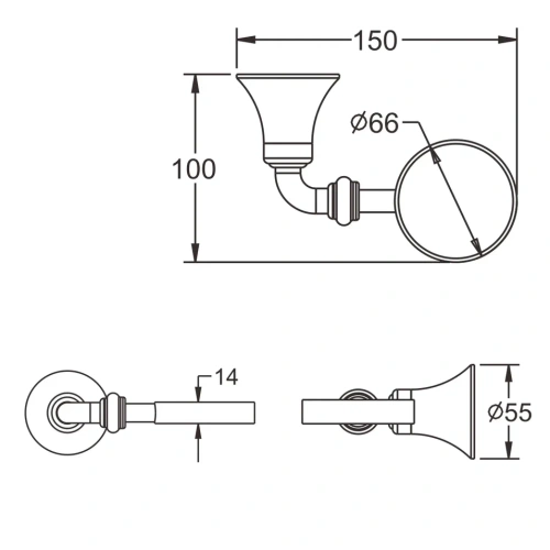 Дозатор для жидкого мыла Rose RG12 RG1244 - фото 3