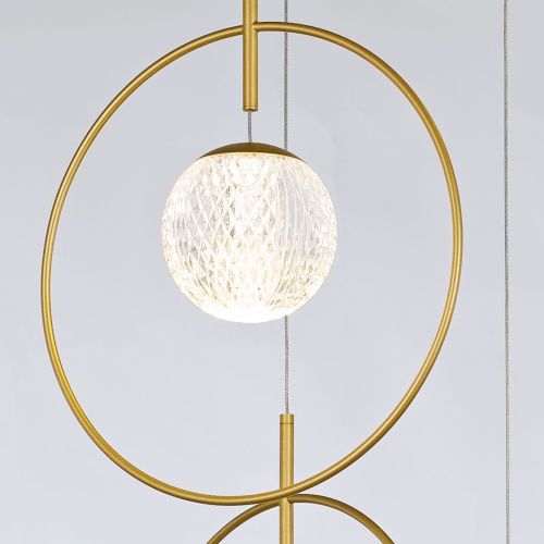 Светильник подвесной Delight Collection Elliot Diamante (Еллиот Диаманте) MD21001043-5A gold - фото 2