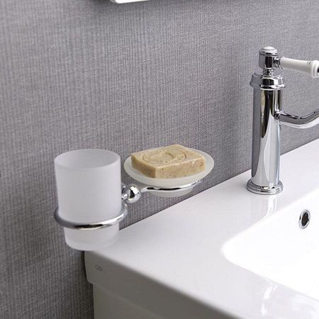 Комплект мыльница и стаканчик Sapho DIAMOND 1317-04