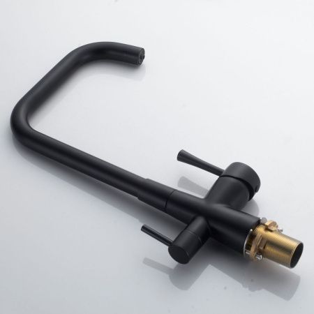 Смеситель для кухни Shevanik S528H на мойку черный