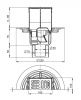 Душевой трап Alcadrain APV2321 20х20 хром