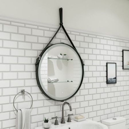 Зеркало Continent Millenium Black ЗЛП985 50х50 подвесное