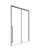 Душевая дверь Timo T59L 150х200 стекло прозрачное профиль черный