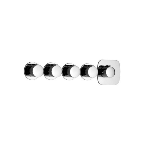 Смеситель для душа Gessi Tondo 43238#031 встраиваемый в стену хром с термостатом (внешняя часть) - фото 2