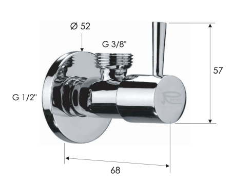 Запорный вентиль Remer 128L1238