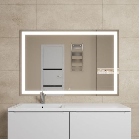 Зеркало с подсветкой и антизапотевателем Uperwood Tanos 291020272 120х80 подвесное