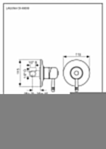 Смеситель Emmevi Laguna 40009/OR встраиваемый в стену золото - фото 2