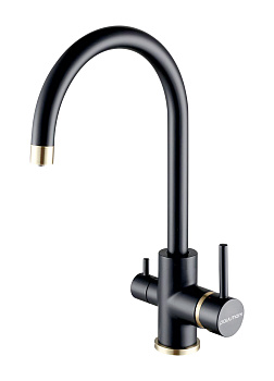 Смеситель для кухни Paulmark ESSEN Es213211-401BR на раковину антрацит/бронза