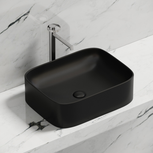 Раковина Ceramica Nova ELEMENT 51 см CN6052MB накладная цвет черный матовый - фото 5