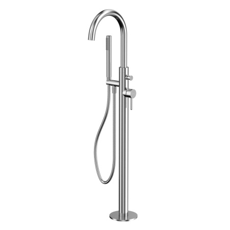 Смеситель для ванны Whitecross Y brushed nickel Y1233NIB напольный никель брашированный