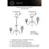 Люстра на штанге Aployt Gaell (Гаелл) APL.704.13.06