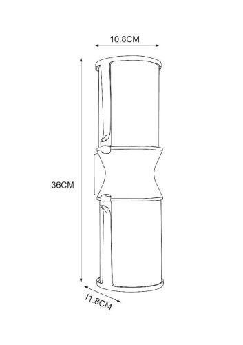 Уличный настенный светильник Arte Lamp Minchir (Минцхир) A8306AL-2BK - фото 3