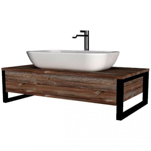 Тумба под раковину 1MarKa Grunge Loft У85846 90х50 подвесная цвет коричневый