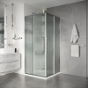 Душевой уголок Niagara Nova NG-4623-34 90х90 стекло рифленое профиль хром глянцевый без поддона