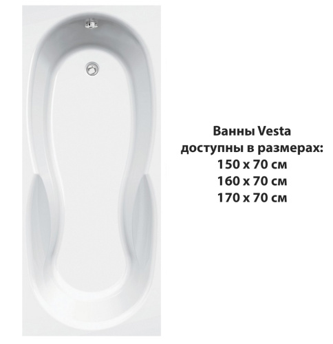 Ванна акриловая C-Bath CBQ005005 170х70 пристенная прямоугольная - фото 5