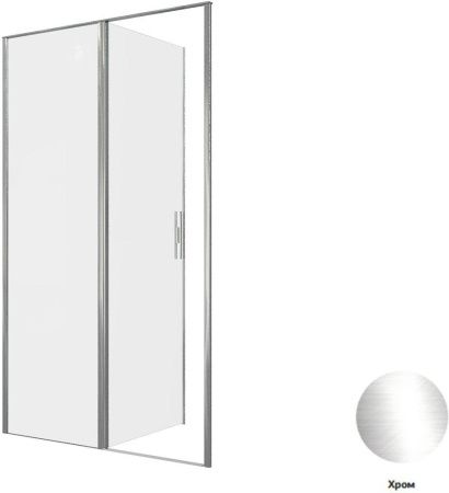 Душевая дверь Allen Brau Priority 3.31007.00 120х200 стекло прозрачное профиль хром