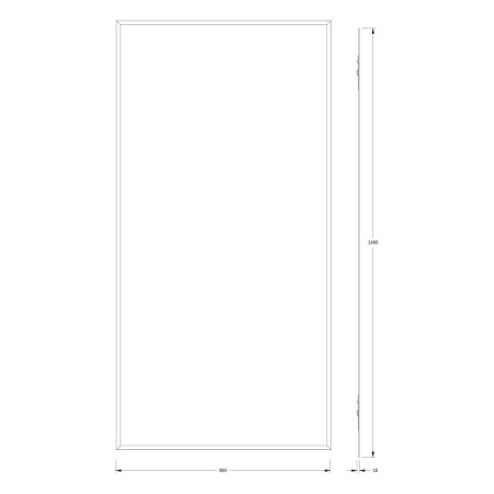 Зеркало Evoform Comfort BY 0958 80х160 подвесное