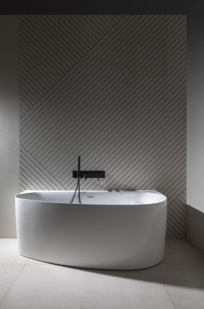 Ванна акриловая Allen Brau Priority 2.31005.20A 160х80 пристенная асимметричная с ножками