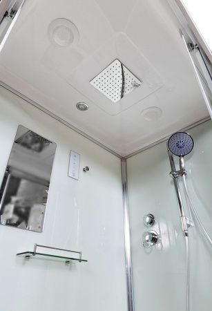 Душевая кабина AvaCan K402SLED 120х90 прямоугольная с крышей ориентация универсальная