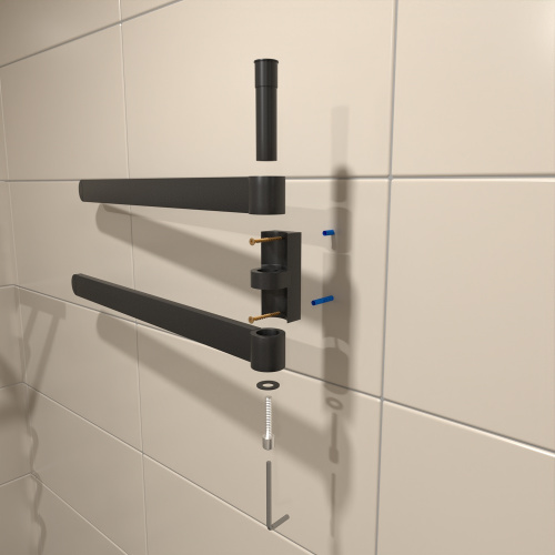 Полотенцедержатель Altasan Лотос ЛТ61ЧМ - фото 3