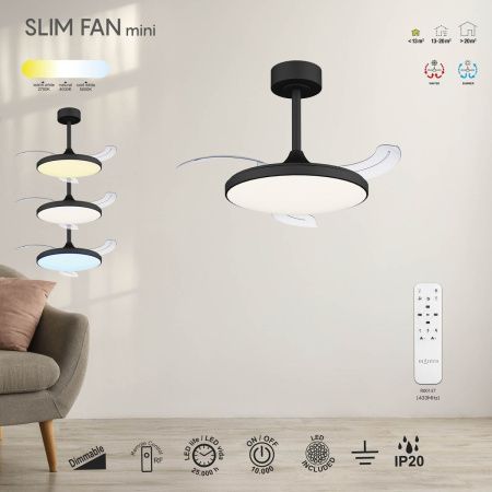 Люстра-вентилятор Mantra Slim Fan (Слим Фан) 9056