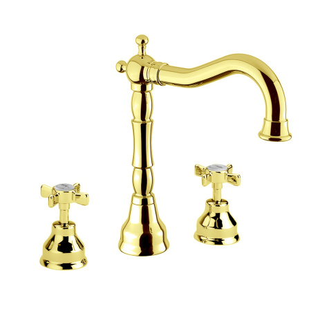 Смеситель Migliore PRINCETON 19380 на раковину золото