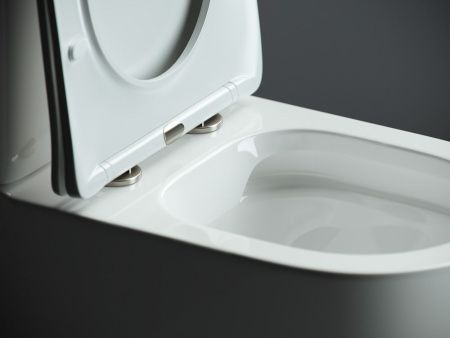 Унитаз напольный с бачком Ceramica Nova MIA CN1801 белый с сиденьем микролифт безободковый душевой смыв