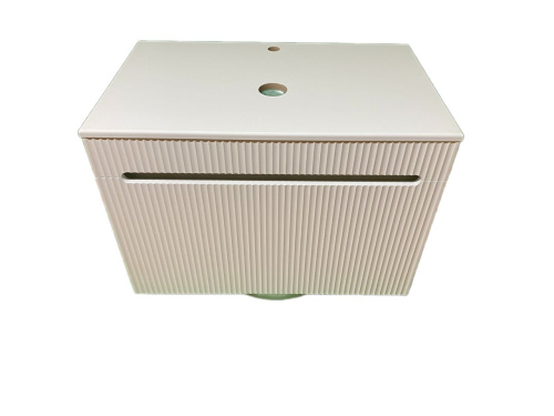 Тумба под раковину Sintesi STL.W7815 80х55х50 подвесная цвет белый - фото 2