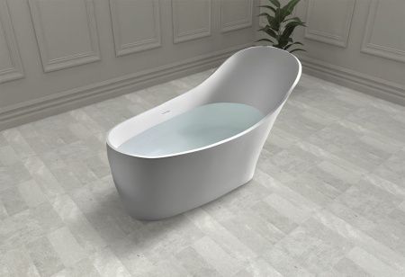 Ванна из искусственного камня Abber Stein AS9618 170х75 отдельностоящая овальная с ножками