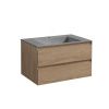 Тумба под раковину Vincea Luka VMC-2L800NO 80х50 подвесная цвет коричневый