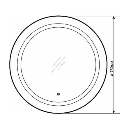 Зеркало Comforty 00-00013782CF 80х80