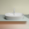 Раковина из сантехнического фарфора Ceramica Nova ELEMENT CN6049 60х38 накладная цвет белый без отверстий под смеситель