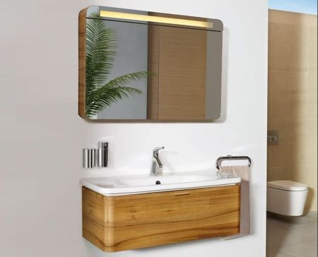 Тумба с раковиной Vitra Nest Trendy 56138 80х50 подвесная цвет коричневый