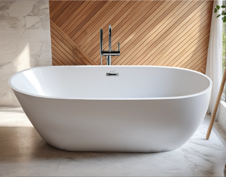 Ванна акриловая Cerutti SPA CT10504 170х80 отдельностоящая овальная с ножками