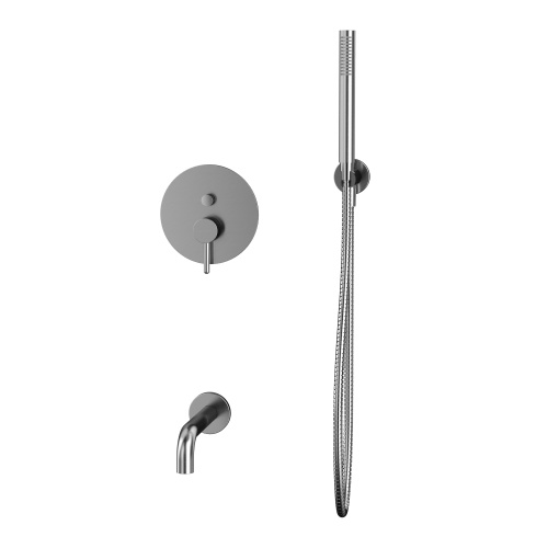 Смеситель Whitecross Y brushed nickel YSET06NIB встраиваемый никель брашированный - фото 2