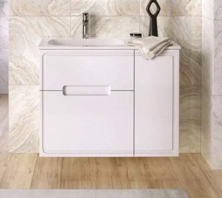 Тумба TA-MBO-90PR(L)-blanco + Раковина  ФР-00003411 Taliente