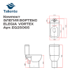 Унитаз напольный с бачком Taliente Elegia Vortex EG25065 белый с сиденьем микролифт безободковый душевой смыв