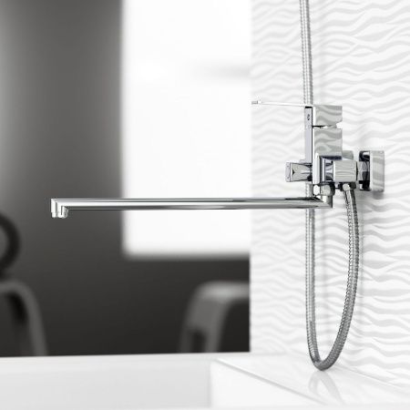 Смеситель для ванны Tokito AKARI TOK-AKA-1015 настенный хром