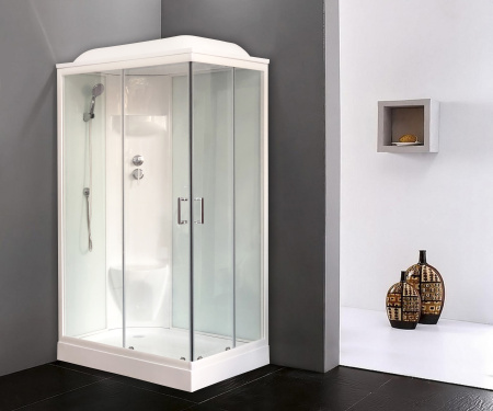 Душевая кабина Royal Bath НР RB8120HP6-WT-L 120х80 прямоугольная с крышей ориентация левая