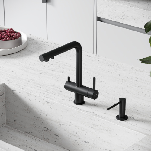 Смеситель для кухни Sancos Foster SC4014MB на мойку черный - фото 3